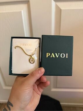Pavoi 14K Gold Plated Zodiac Necklace Pisces
